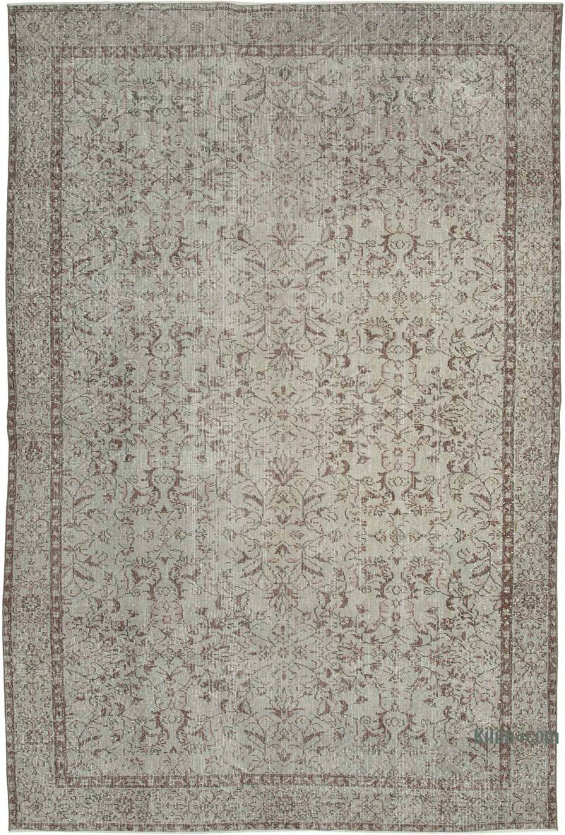 Over-dyed Vintage Hand-Knotted Turkish Rug - 6' 11" x 10' 4" (83" x 124") - K0074495