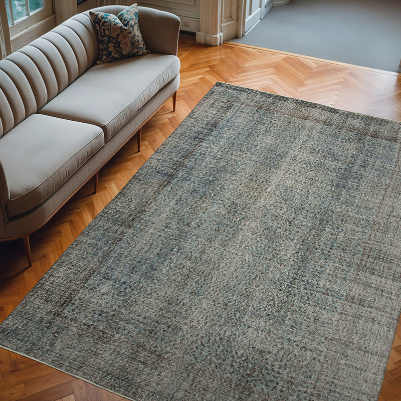 Alfombra Turca Vintage Sobre-teñida - 218 cm x 304 cm - K0074497