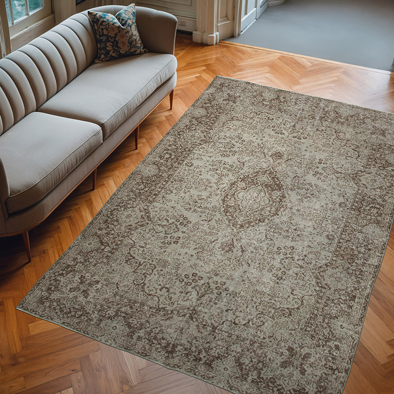 Over-dyed Vintage Hand-Knotted Turkish Rug - 6' 11" x 10' 4" (83" x 124") - K0074499