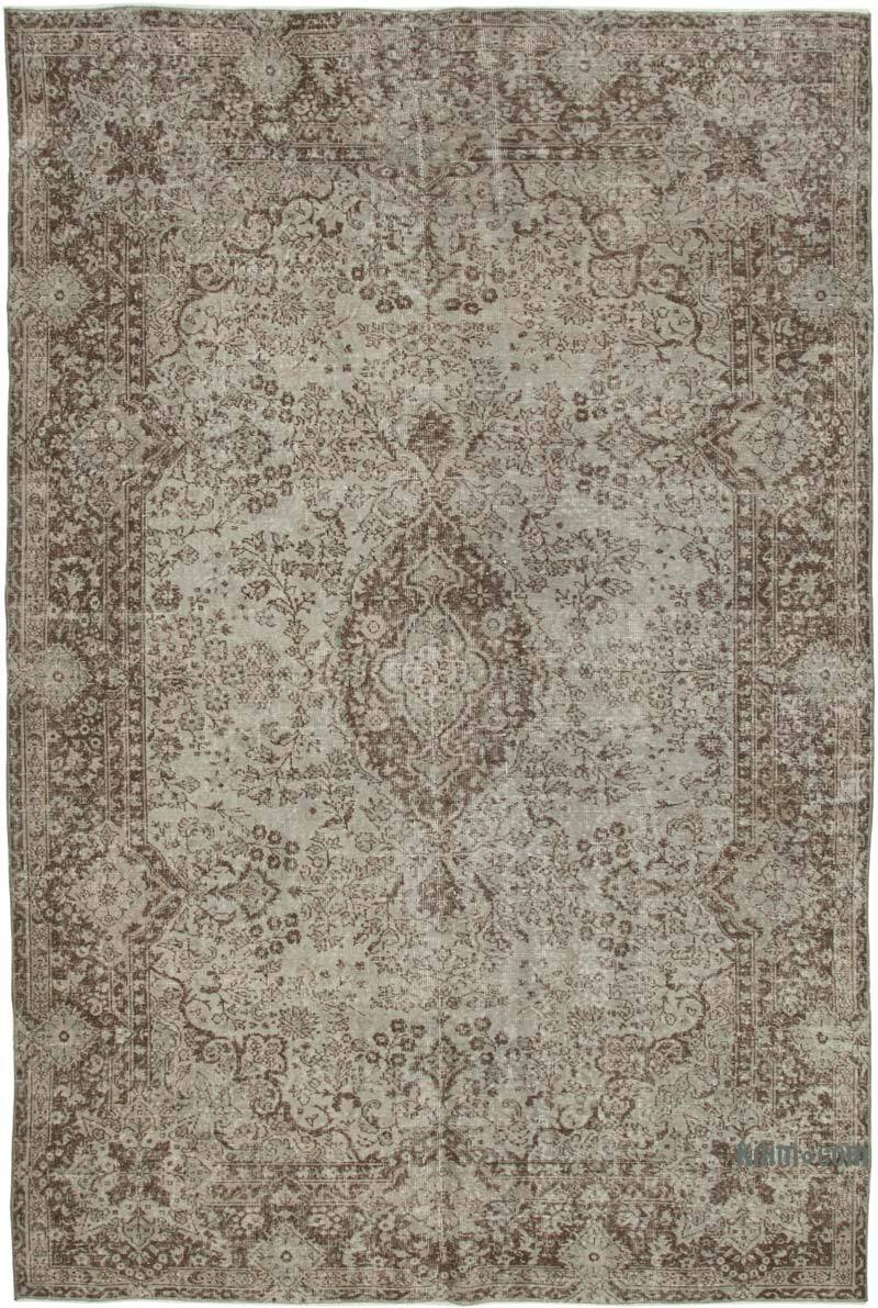 Over-dyed Vintage Hand-Knotted Turkish Rug - 6' 11" x 10' 4" (83" x 124") - K0074499