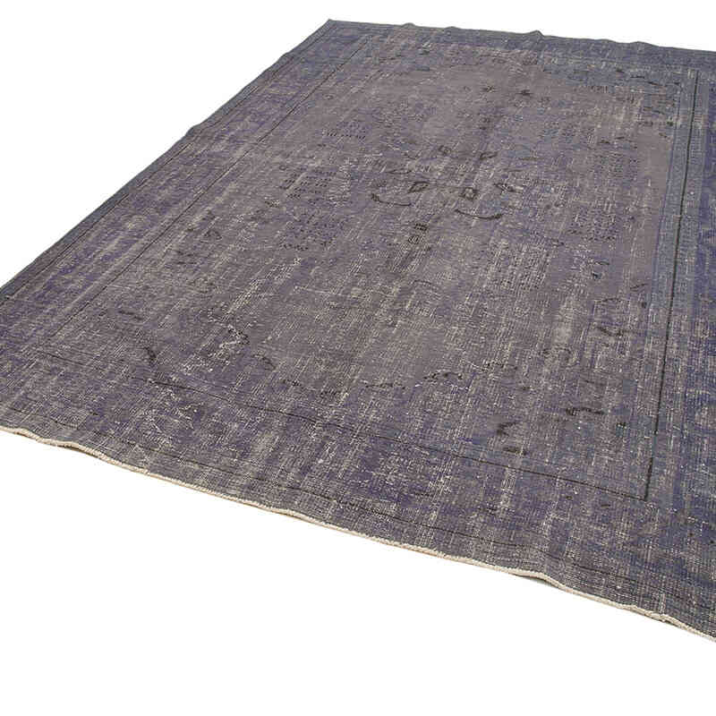 Over-dyed Vintage Hand-Knotted Turkish Rug - 7' 6" x 10' 9" (90" x 129") - K0074500