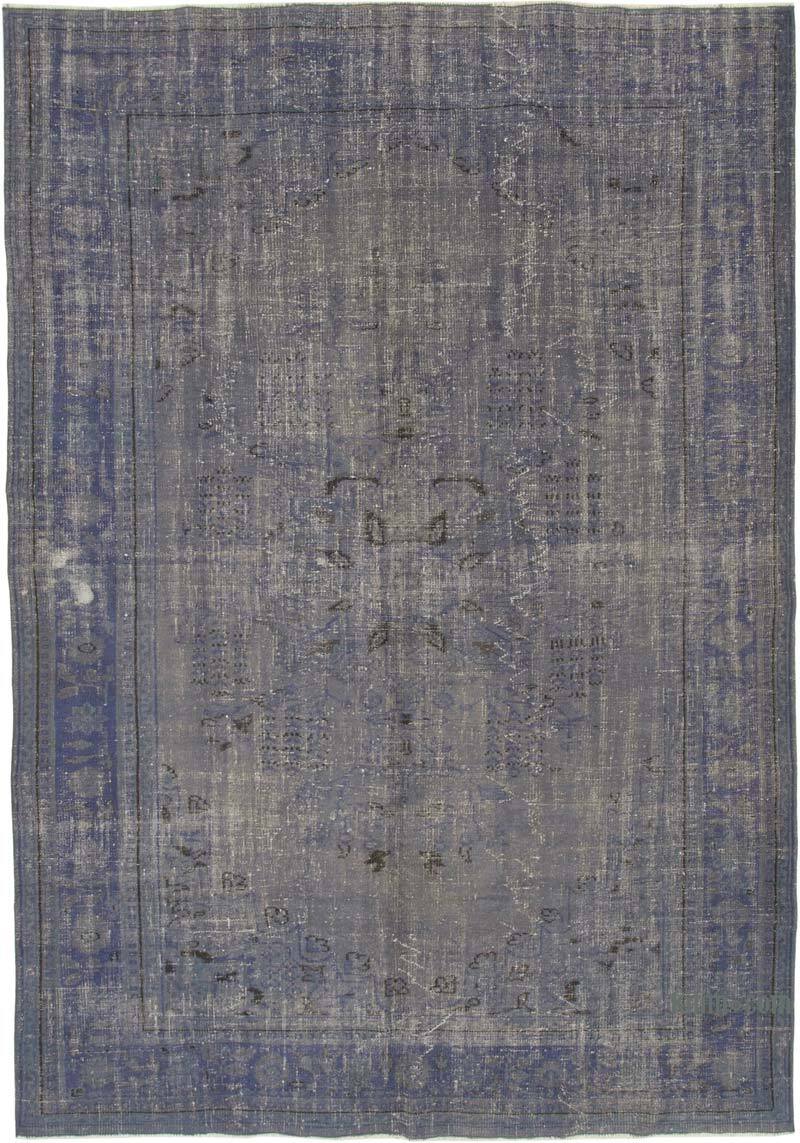 Over-dyed Vintage Hand-Knotted Turkish Rug - 7' 6" x 10' 9" (90" x 129") - K0074500