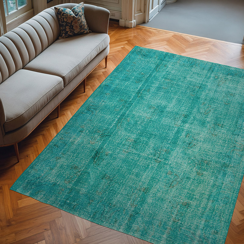 Boyalı El Dokuma Vintage Halı - 215 cm x 307 cm - K0074501