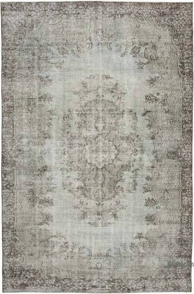 Over-dyed Vintage Hand-Knotted Turkish Rug - 6' 9" x 10' 4" (81" x 124")