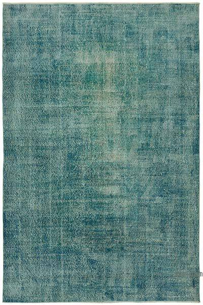 Over-dyed Vintage Hand-Knotted Turkish Rug - 7' 1" x 10' 6" (85" x 126")