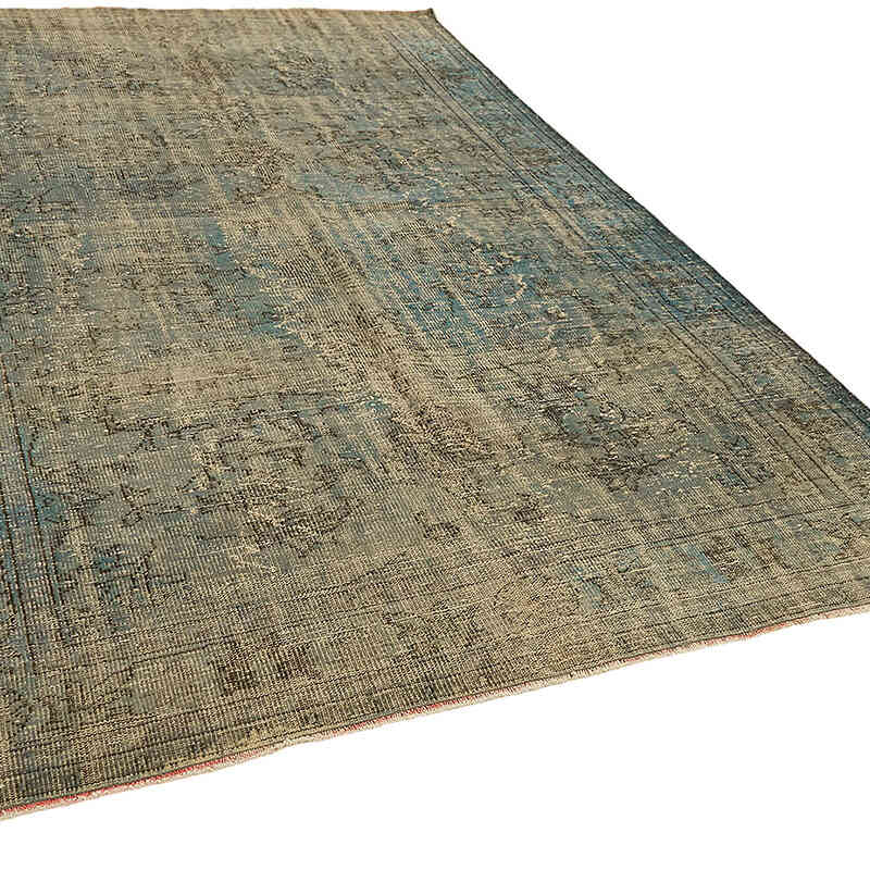 Over-dyed Vintage Hand-Knotted Turkish Rug - 7' 3" x 10' 4" (87" x 124") - K0074508