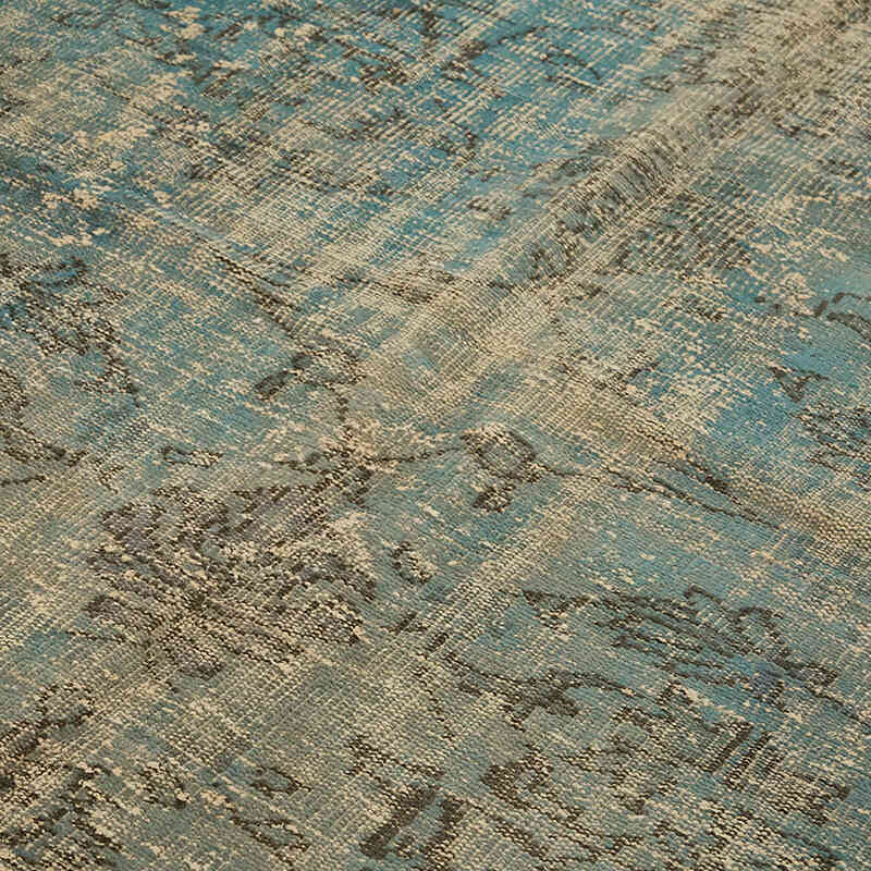 Over-dyed Vintage Hand-Knotted Turkish Rug - 7' 3" x 10' 4" (87" x 124") - K0074508