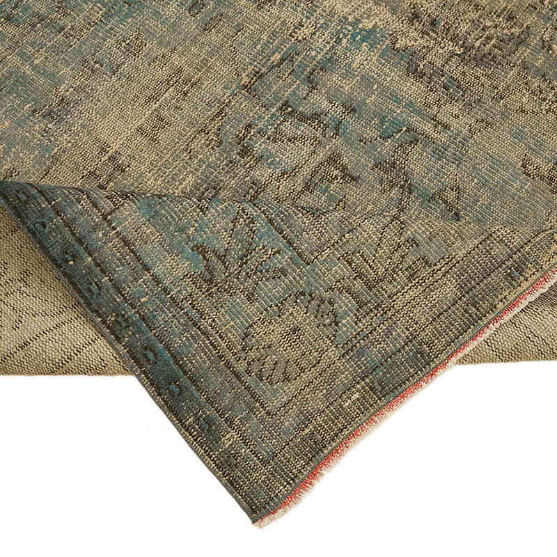 Over-dyed Vintage Hand-Knotted Turkish Rug - 7' 3" x 10' 4" (87" x 124") - K0074508