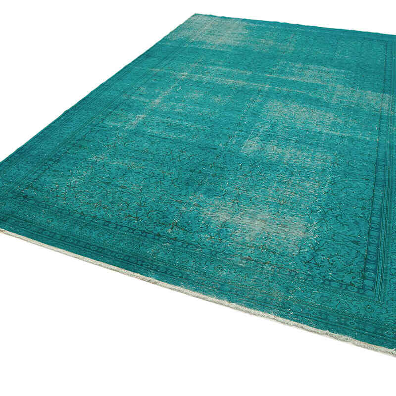 Over-dyed Vintage Hand-Knotted Turkish Rug - 7' 5" x 11' 6" (89" x 138") - K0074512
