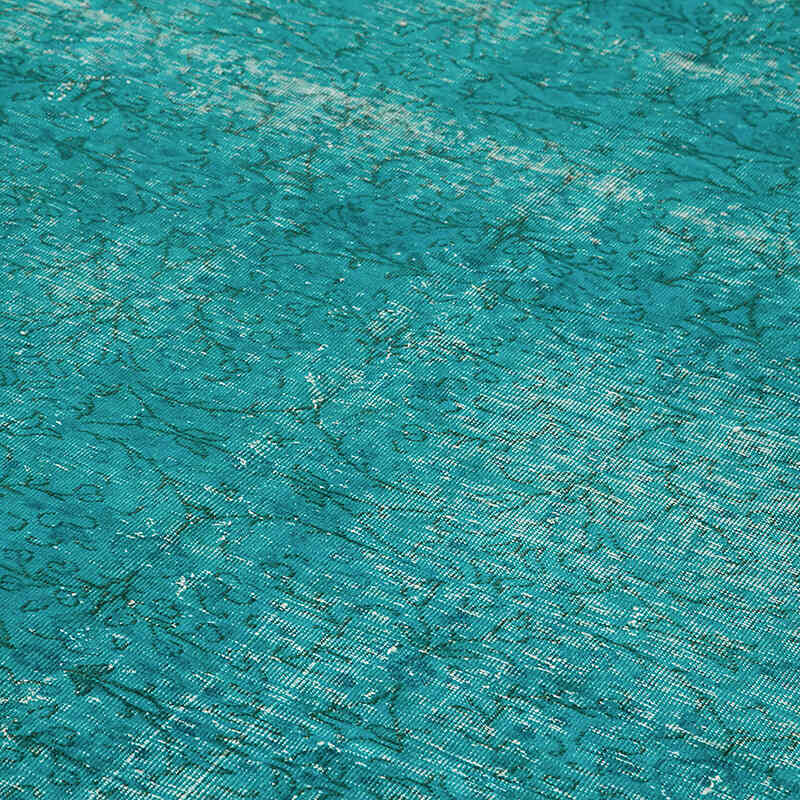 Over-dyed Vintage Hand-Knotted Turkish Rug - 7' 5" x 11' 6" (89" x 138") - K0074512
