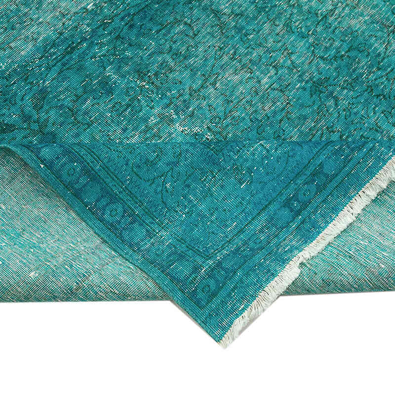 Over-dyed Vintage Hand-Knotted Turkish Rug - 7' 5" x 11' 6" (89" x 138") - K0074512
