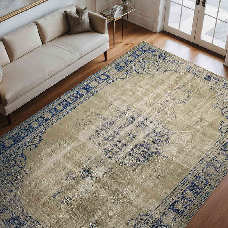 Alfombra Vintage Turca Anudada a Mano - 244 cm x 340 cm - K0074514