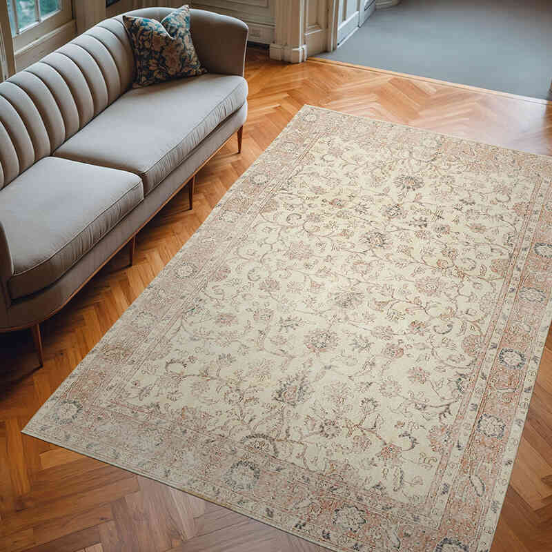 El Dokuma Vintage Halı - 208 cm x 308 cm - K0074519