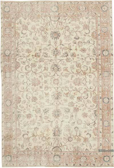 Vintage Turkish Hand-Knotted Rug - 6' 10" x 10' 1" (82" x 121")