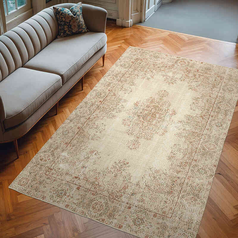 El Dokuma Vintage Halı - 189 cm x 291 cm - K0074523