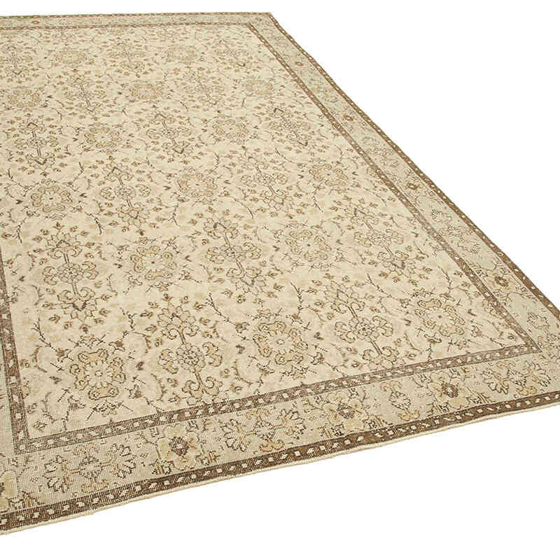 Vintage Turkish Hand-Knotted Rug - 6' 2" x 10' 2" (74" x 122") - K0074527
