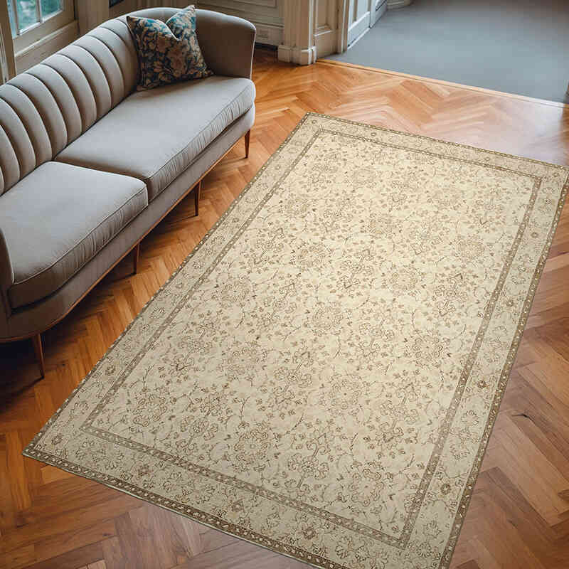 Vintage Turkish Hand-Knotted Rug - 6' 2" x 10' 2" (74" x 122") - K0074527