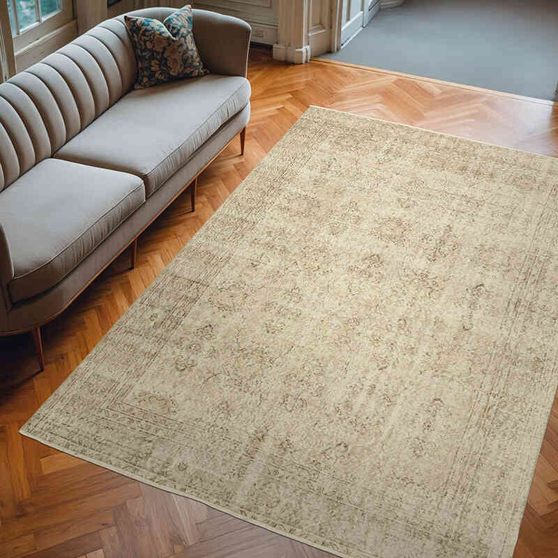El Dokuma Vintage Halı - 200 cm x 284 cm - K0074530