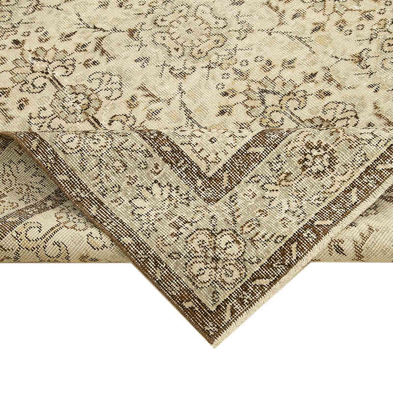 Vintage Turkish Hand-Knotted Rug - 5' 8" x 8' 8" (68" x 104") - K0074535
