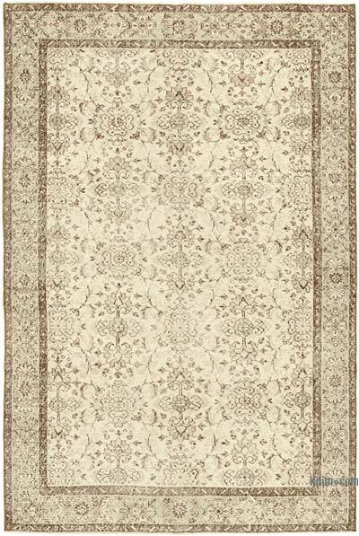 Vintage Turkish Hand-Knotted Rug - 5' 8" x 8' 8" (68" x 104")