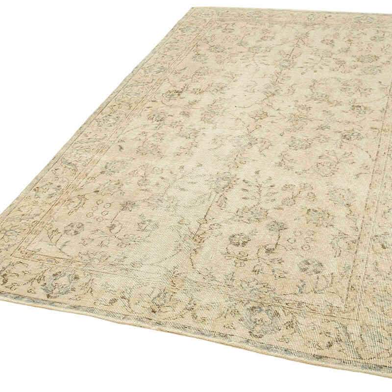 Alfombra Vintage Turca Anudada a Mano - 156 cm x 246 cm - K0074537