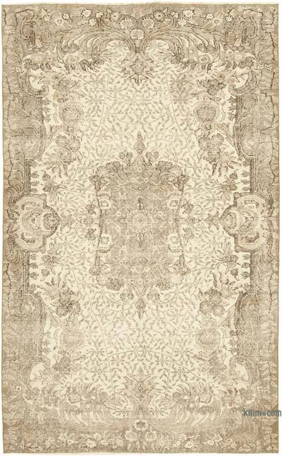 Vintage Turkish Hand-Knotted Rug - 5' 7" x 9' 2" (67" x 110")