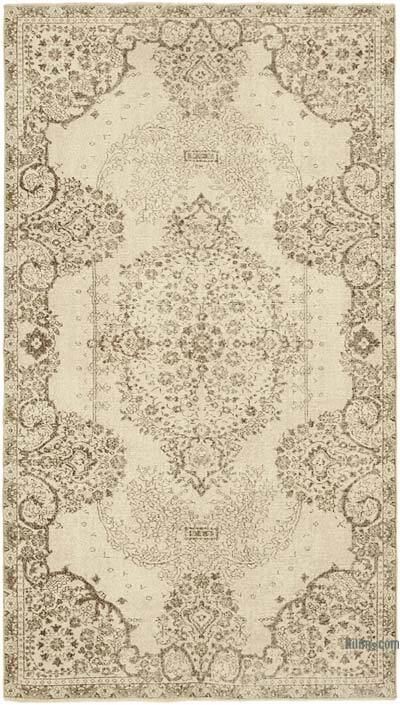 Vintage Turkish Hand-Knotted Rug - 5' 5" x 9' 6" (65" x 114")