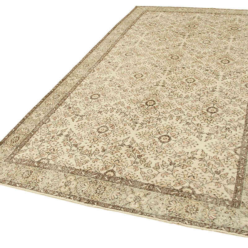 Vintage Turkish Hand-Knotted Rug - 5' 8" x 10'  (68" x 120") - K0074549