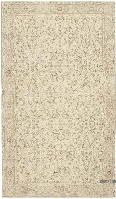Vintage Turkish Hand-Knotted Rug - 5' 5" x 9' 3" (65" x 111")