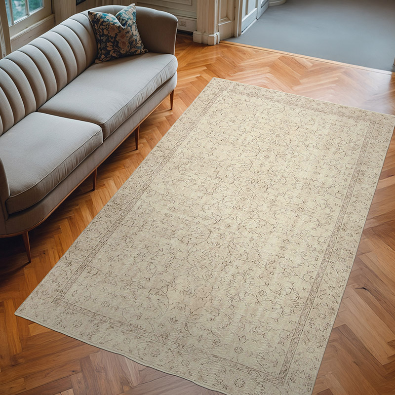 Alfombra Vintage Turca Anudada a Mano - 168 cm x 281 cm - K0074552