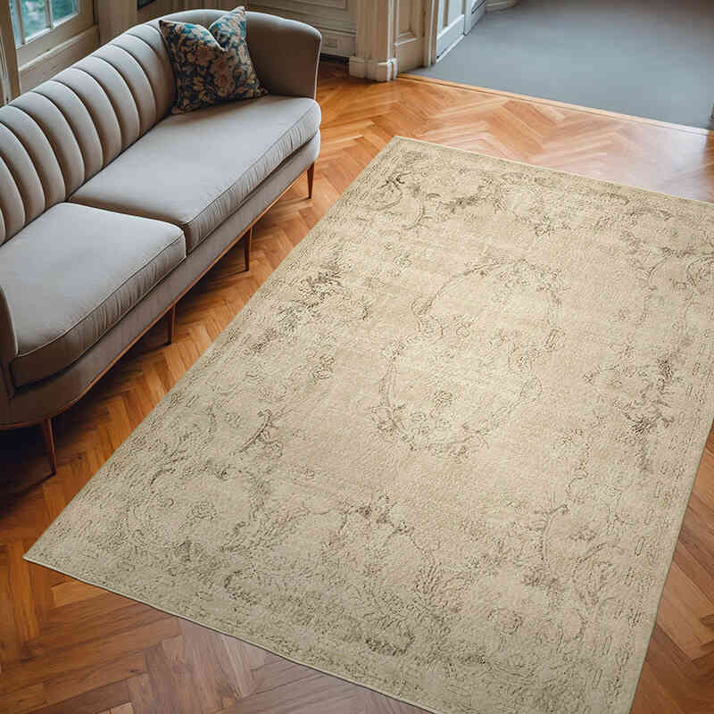 Vintage Turkish Hand-Knotted Rug - 6' 9" x 10' 2" (81" x 122") - K0074556