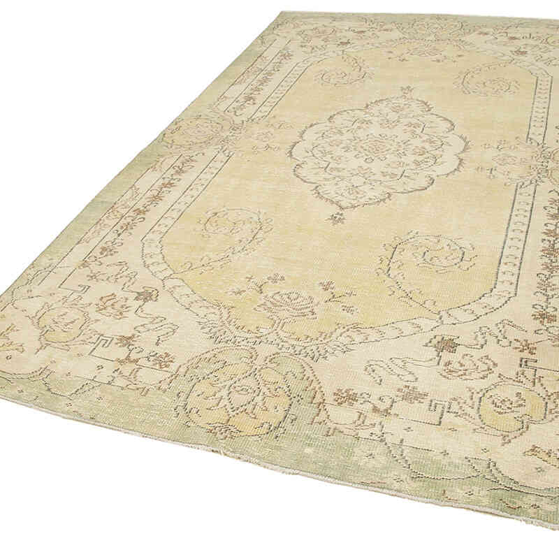 El Dokuma Vintage Halı - 186 cm x 313 cm - K0074559