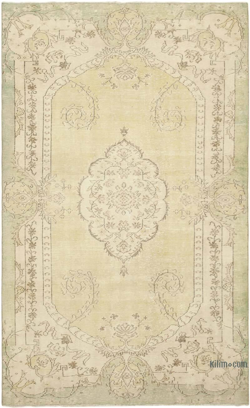 El Dokuma Vintage Halı - 186 cm x 313 cm - K0074559