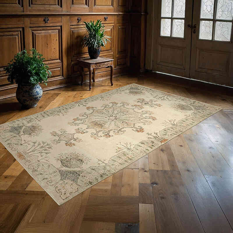 El Dokuma Vintage Halı - 153 cm x 265 cm - K0074561