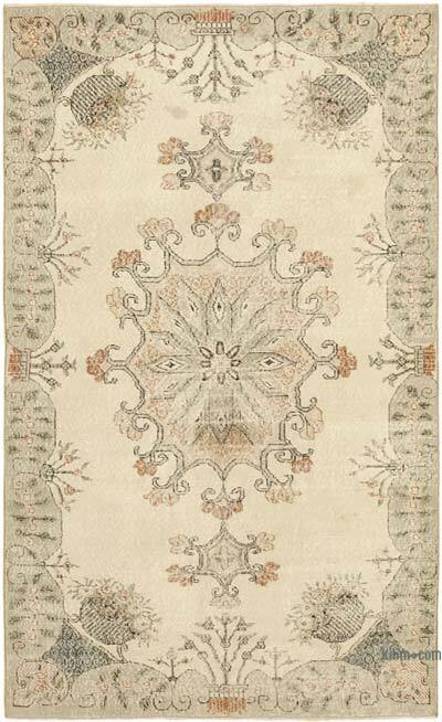 Vintage Turkish Hand-Knotted Rug - 5'  x 8' 8" (60" x 104")