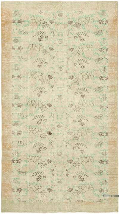 Vintage Turkish Hand-Knotted Rug - 5' 11" x 10' 9" (71" x 129")