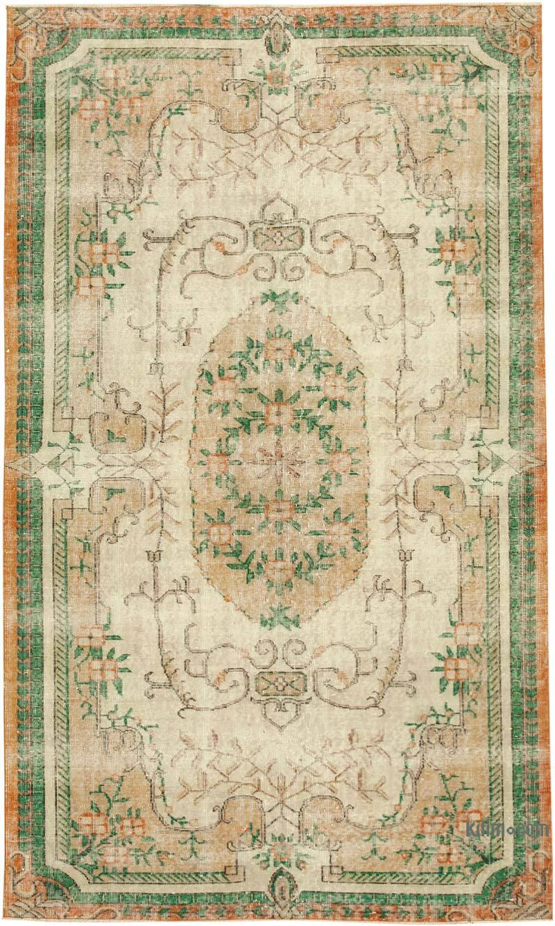 Vintage Turkish Hand-Knotted Rug - 5' 5" x 9' 3" (65" x 111") - K0074569