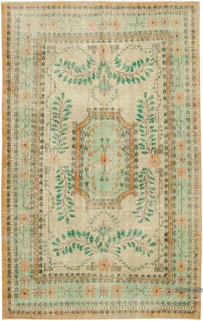 Vintage Turkish Hand-Knotted Rug - 6' 7" x 10' 7" (79" x 127")
