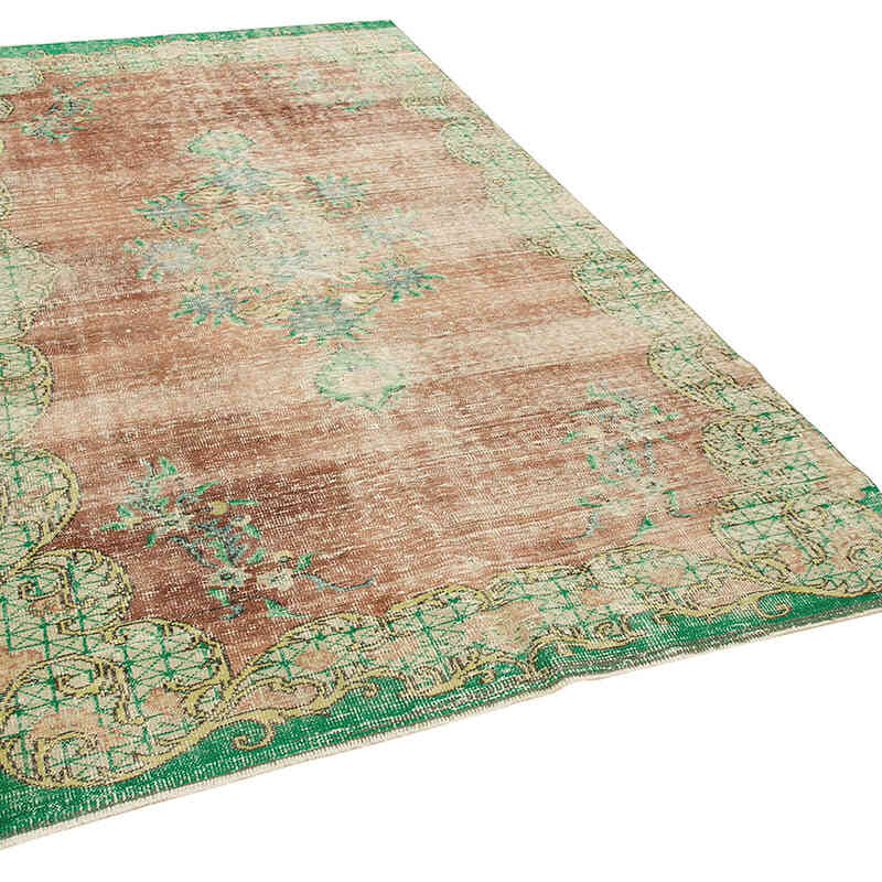 Alfombra Vintage Turca Anudada a Mano - 165 cm x 288 cm - K0074575