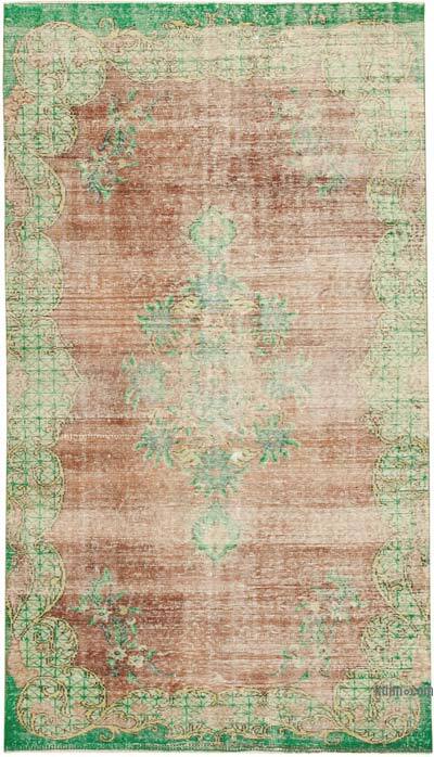 Vintage Turkish Hand-Knotted Rug - 5' 5" x 9' 5" (65" x 113")