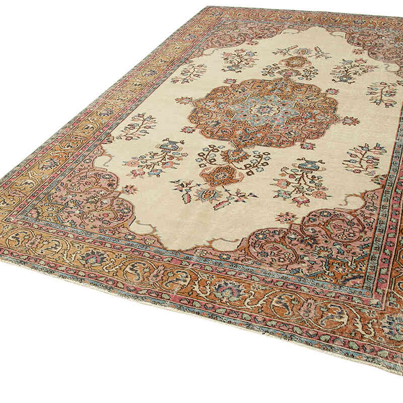 Vintage Turkish Hand-Knotted Rug - 6' 3" x 9' 7" (75" x 115") - K0074580