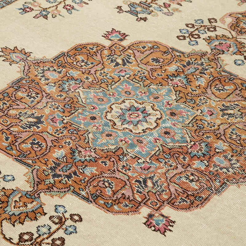Vintage Turkish Hand-Knotted Rug - 6' 3" x 9' 7" (75" x 115") - K0074580