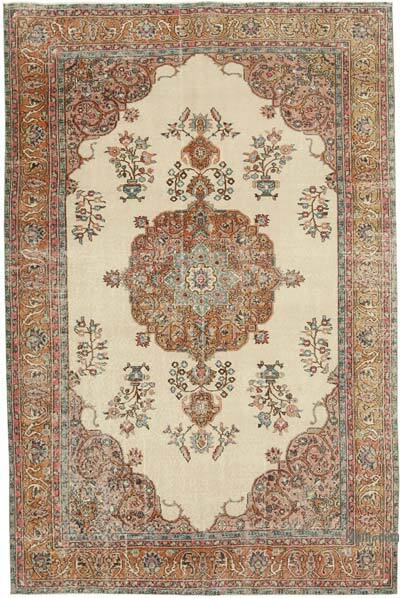 Vintage Turkish Hand-Knotted Rug - 6' 3" x 9' 7" (75" x 115")