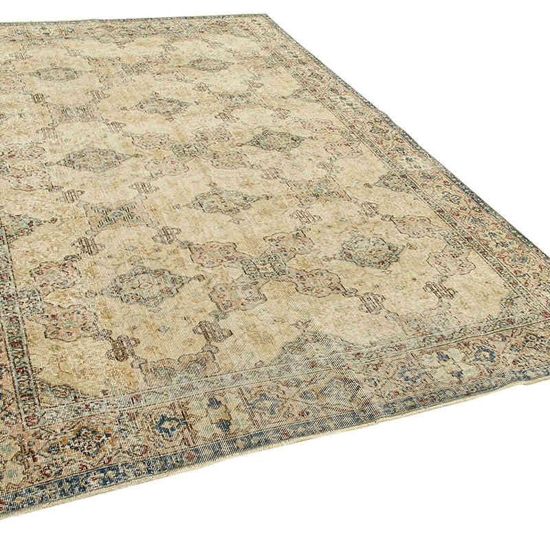 Alfombra Vintage Turca Anudada a Mano - 202 cm x 290 cm - K0074583