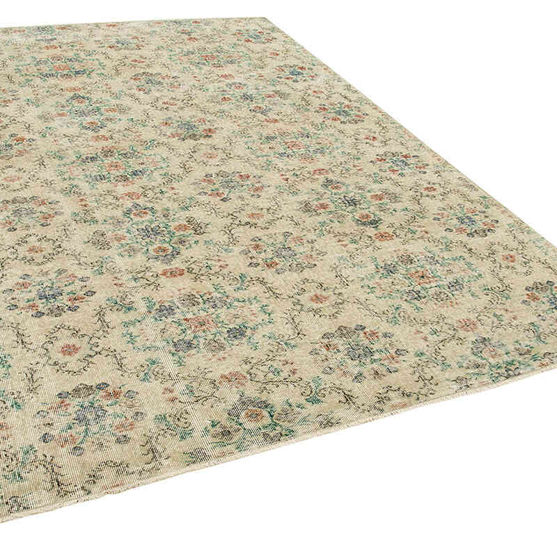 Vintage Turkish Hand-Knotted Rug - 6' 8" x 9' 9" (80" x 117") - K0074588
