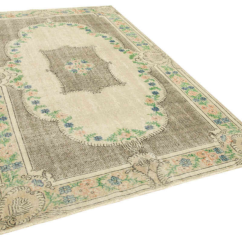 Vintage Turkish Hand-Knotted Rug - 5' 6" x 8' 11" (66" x 107") - K0074590