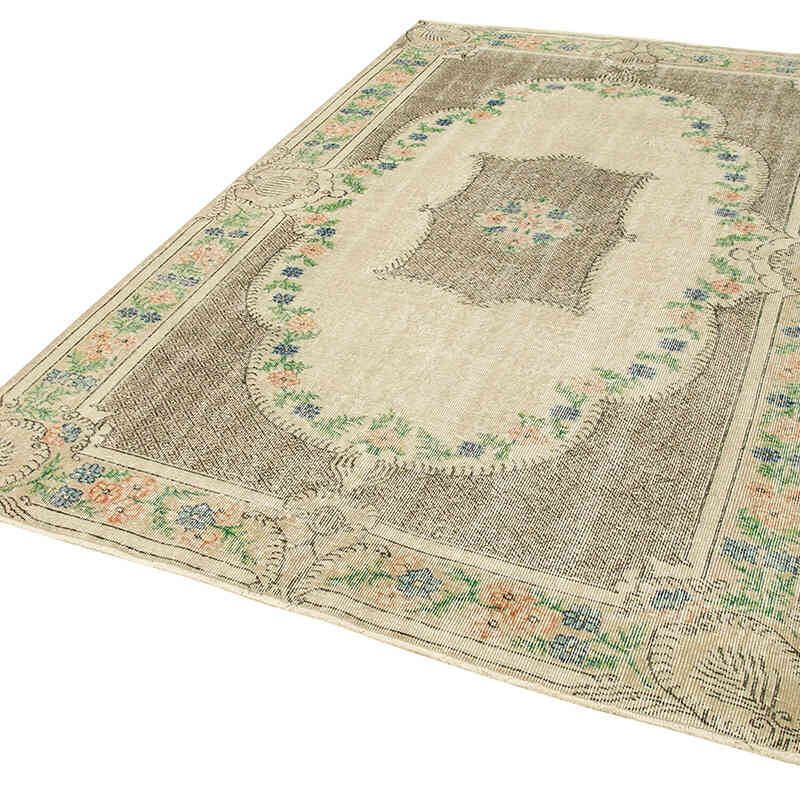 Vintage Turkish Hand-Knotted Rug - 5' 6" x 8' 11" (66" x 107") - K0074590