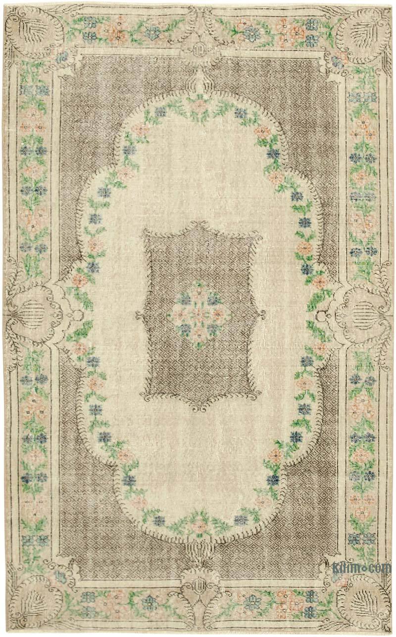 Vintage Turkish Hand-Knotted Rug - 5' 6" x 8' 11" (66" x 107") - K0074590