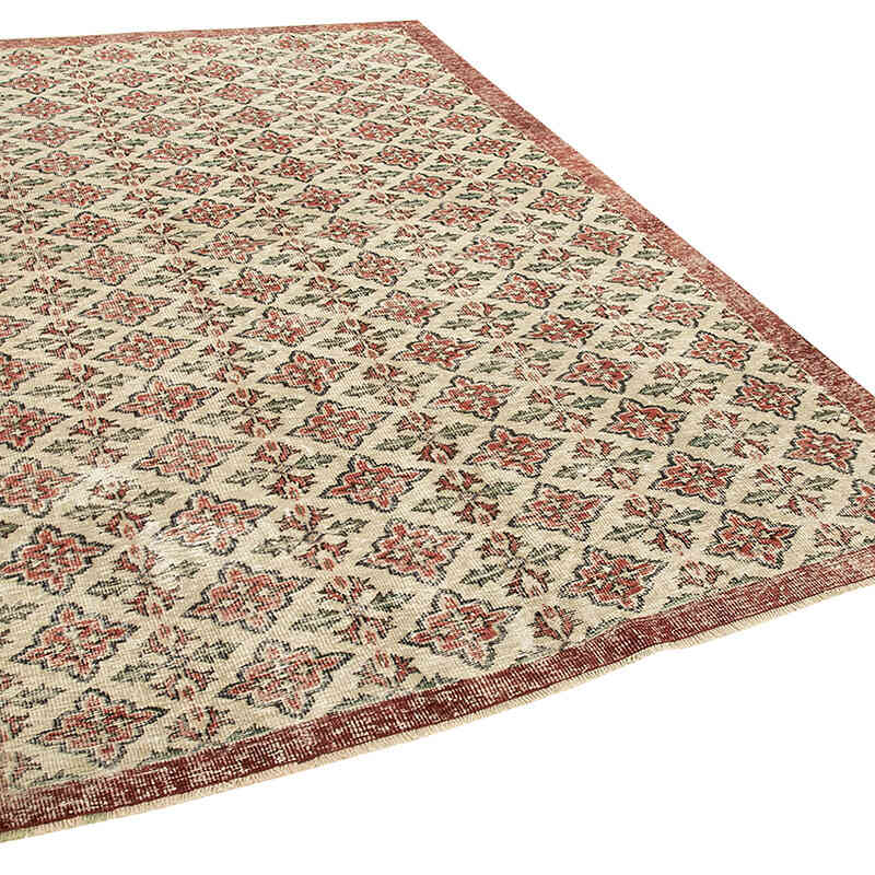 Alfombra Vintage Turca Anudada a Mano - 186 cm x 275 cm - K0074592
