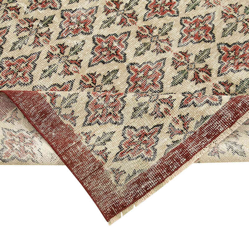 Alfombra Vintage Turca Anudada a Mano - 186 cm x 275 cm - K0074592